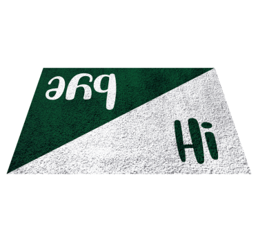 Prahs hi groeten vinyl tapijt zinnen en teksten - TenStickers