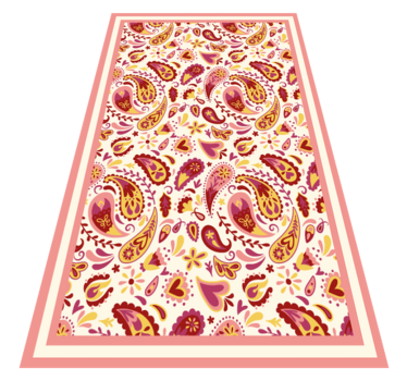 Paisley-structuur vinyl tapijt textuur - TenStickers
