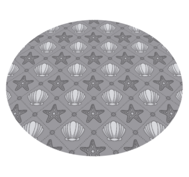 Zeeschelp zeester patroon vinyl vloerkleed dierenprint - TenStickers