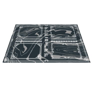 Gemarmerd textiel marmeren vinyl tapijt - TenStickers