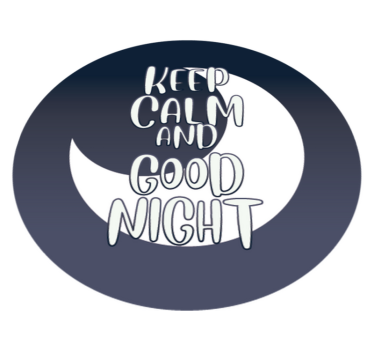 Rustig goede nacht vinyl tapijt zinnen en teksten - TenStickers