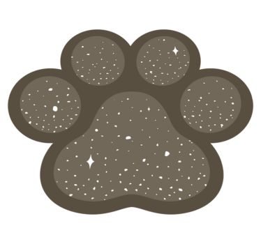 Pootafdruk vorm vinyl vloerkleed dierenprint - TenStickers