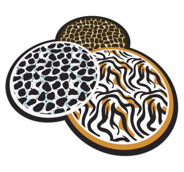 Safari-motief trio vinyl vloerkleed dierenprint - TenStickers