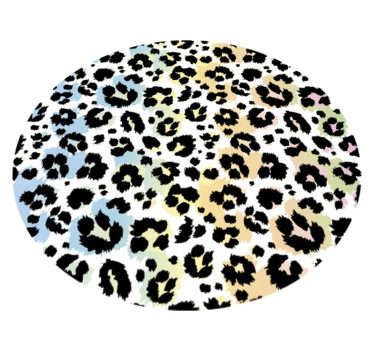 Vinyl vloerkleed dierenprint luipaardvlekken patroon - TenStickers