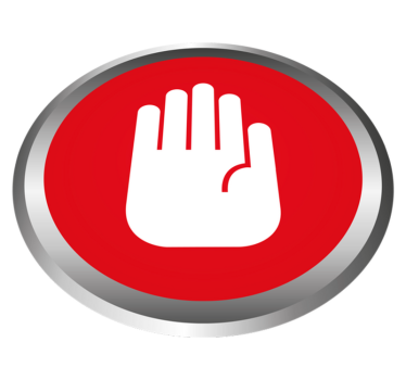 Kantoorwaarschuwing op maat gemaakte tapijten - TenStickers