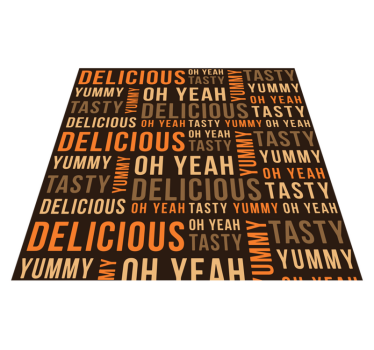Lekker heerlijk lekker vinyl tapijt zinnen en teksten - TenStickers