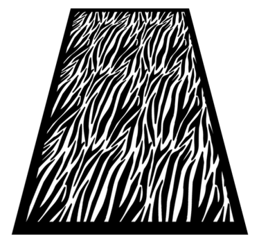 Zebrastreep vinyl vloerkleed dierenprint - TenStickers