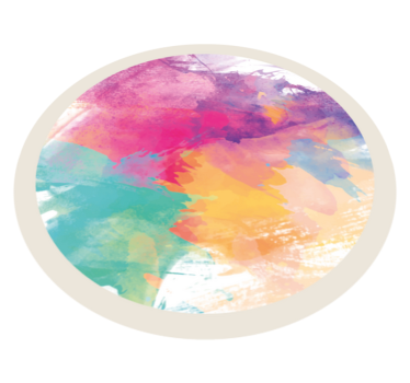 Kleurrijke aquarelspatten vinyl tapijt textuur - TenStickers