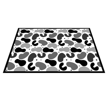 Koeienhuid geïnspireerd vinyl vloerkleed dierenprint - TenStickers