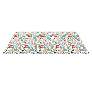 Vinyl tapijt alfabet tegels - TenStickers