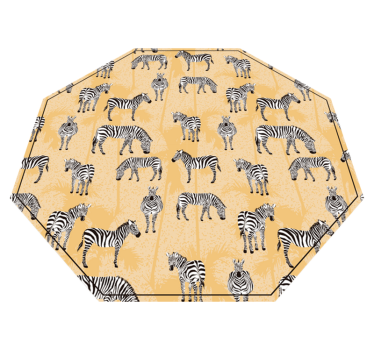 Zebra safari patroon vinyl vloerkleed dierenprint - TenStickers