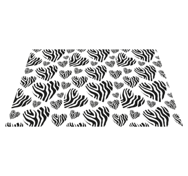 Zebra strepen patroon vinyl vloerkleed dierenprint - TenStickers