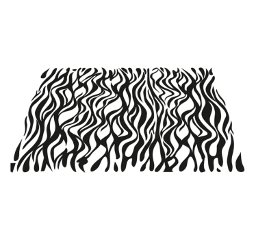 Zebra-geïnspireerd patroon vinyl vloerkleed dierenprint - TenStickers