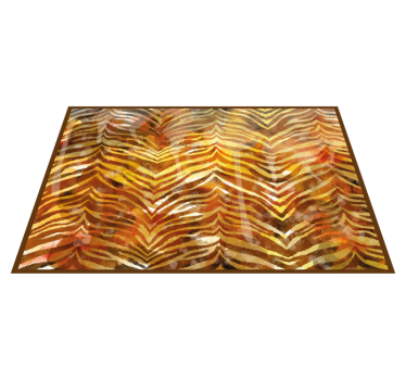 Safari-sfeer vinyl vloerkleed dierenprint - TenStickers