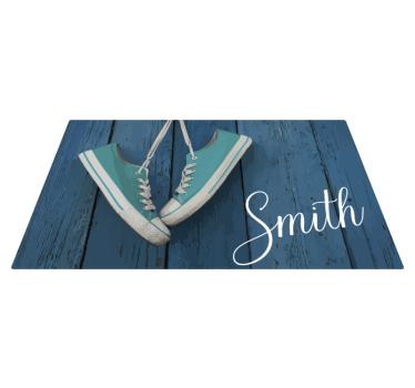 Personalisatie van sneakers vinyl tapijt textuur - TenStickers
