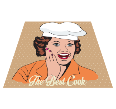 Retro keukenmat vinyl tapijt zinnen en teksten - TenStickers