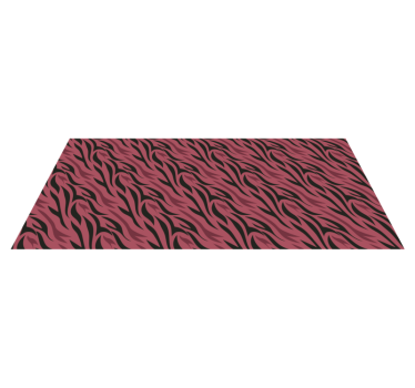 Abstracte zebragolven vinyl vloerkleed dierenprint - TenStickers