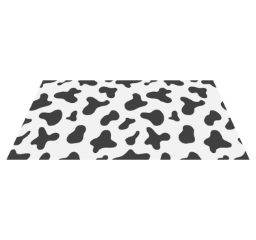 Koeienhuid motief vinyl vloerkleed dierenprint - TenStickers
