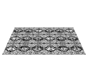 Gebarsten monochroom vinyl vloerkleed dierenprint - TenStickers
