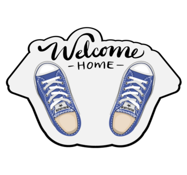 Welkom schoenen vinyl tapijt zinnen en teksten - TenStickers