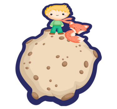 Cartoon ruimteverkenner vinyl tapijt kind - TenStickers