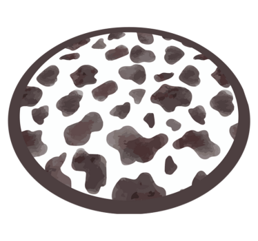 Koeienhuid stijl vinyl vloerkleed dierenprint - TenStickers
