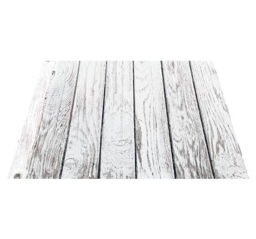 Witgekalkt hout vinyl tapijt houtstructuur - TenStickers