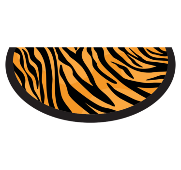 Tijgerstrepen ontwerp vinyl vloerkleed dierenprint - TenStickers