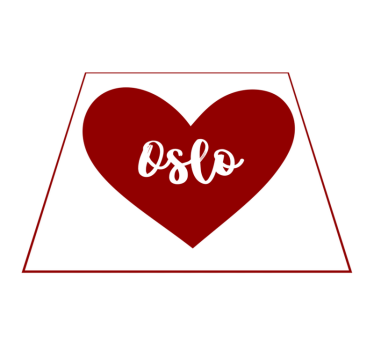 Hart oslo vinyl tapijt zinnen en teksten - TenStickers