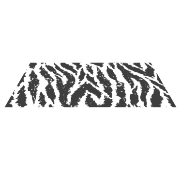 Zebrastrepen concept vinyl vloerkleed dierenprint - TenStickers