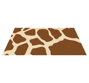 Giraffe patroon stijl vinyl vloerkleed dierenprint - TenStickers