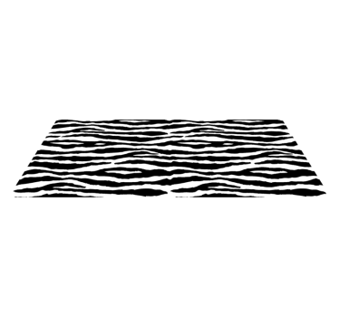 Chique zebrastrepen vinyl vloerkleed dierenprint - TenStickers