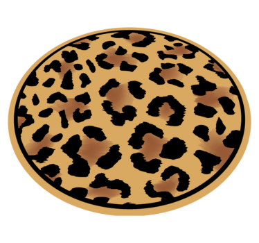 Wild luipaardpatroon vinyl vloerkleed dierenprint - TenStickers
