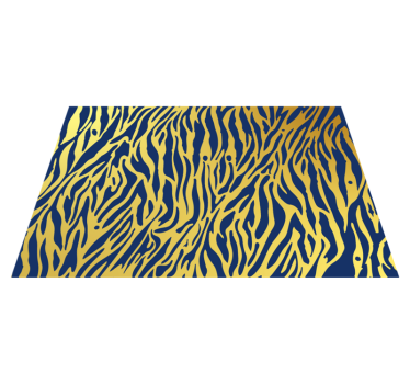 Zebrastreepconcept vinyl vloerkleed dierenprint - TenStickers
