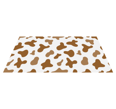 Koeienhuid bruin design vinyl vloerkleed dierenprint - TenStickers