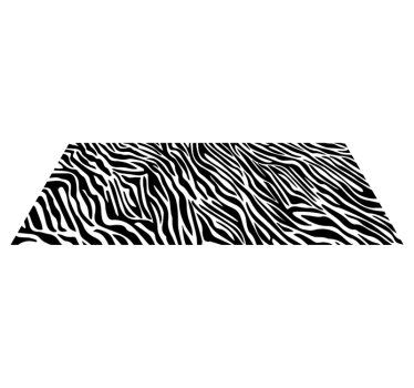 Zebrastreep stijl vinyl vloerkleed dierenprint - TenStickers