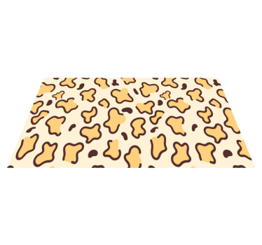 Grote luipaardvormen vinyl vloerkleed dierenprint - TenStickers