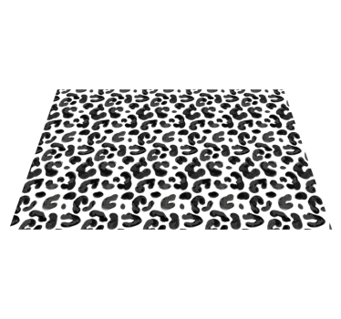 Esthetiek met luipaardpatroon vinyl vloerkleed dierenprint - TenStickers