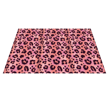 Luipaardroze vinyl vloerkleed dierenprint - TenStickers