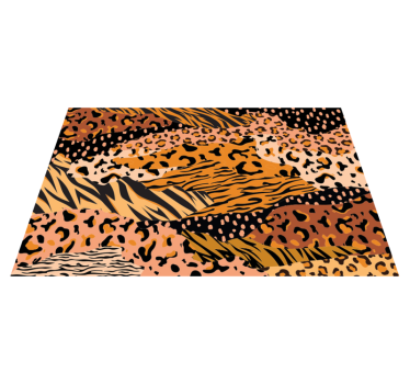 Luipaardtinten vinyl vloerkleed dierenprint - TenStickers
