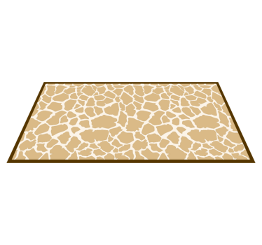 Giraffe vlekkenpatroon vinyl vloerkleed dierenprint - TenStickers