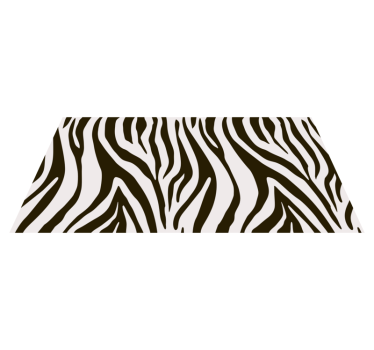 Zebrastrepenmotief vinyl vloerkleed dierenprint - TenStickers