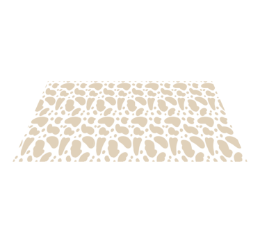Beige giraffevlekken vinyl vloerkleed dierenprint - TenStickers