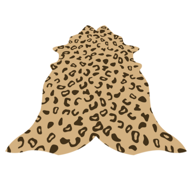 Luipaardvormpatroon vinyl vloerkleed dierenprint - TenStickers