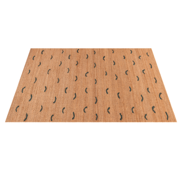 Jute beige imitatie vinyl vloerkleed dierenprint - TenStickers