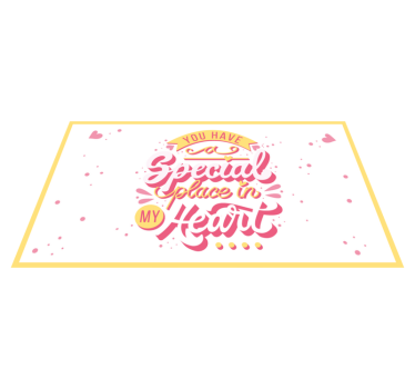 Speciale plaats in het hart vinyl tapijt zinnen en teksten - TenStickers