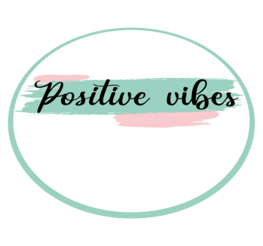 Positieve vibes vinyl tapijt zinnen en teksten - TenStickers
