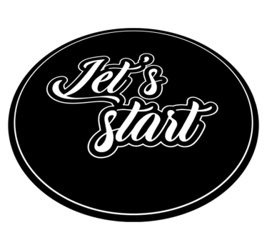 Laten we beginnen met citeren vinyl tapijt zinnen en teksten - TenStickers