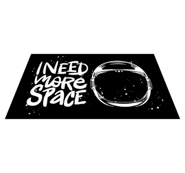 Ik heb ruimte nodig vinyl tapijt zinnen en teksten - TenStickers
