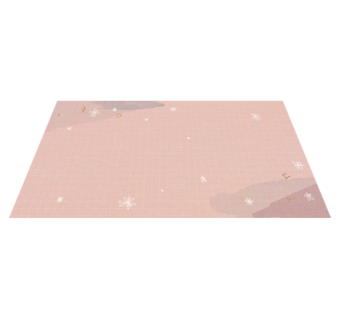 Minimalistisch beige design vinyl tapijt sterren - TenStickers